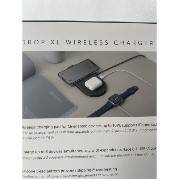 Native Union Drop XL Wireless Charger (Watch Edition) – Multi-Device Charging - Picture 3 of 4